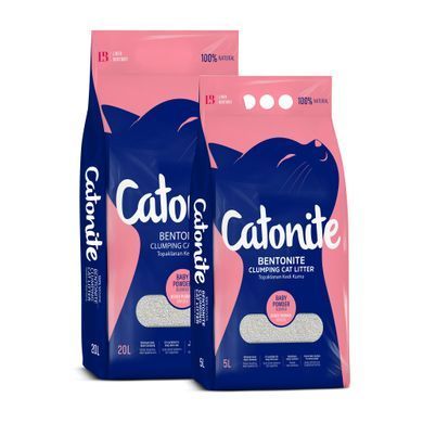 CATONITE Бентонітовий наповнювач для котів Baby Powder, 20 л