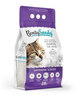 Benty Sandy Lavender Scented 10 л бентонітовий наповнювач з ароматом лаванди