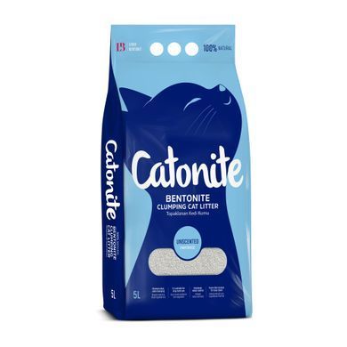 CATONITE Бентонітовий наповнювач для котів Unscented, 5 л