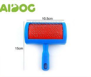 Щітка для собаки Aidog прямокутна середня з пластиковою ручкою 15х10,5 см - PZ92014